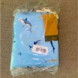 Kyte baby bamboo crib sheet nwt stream shark